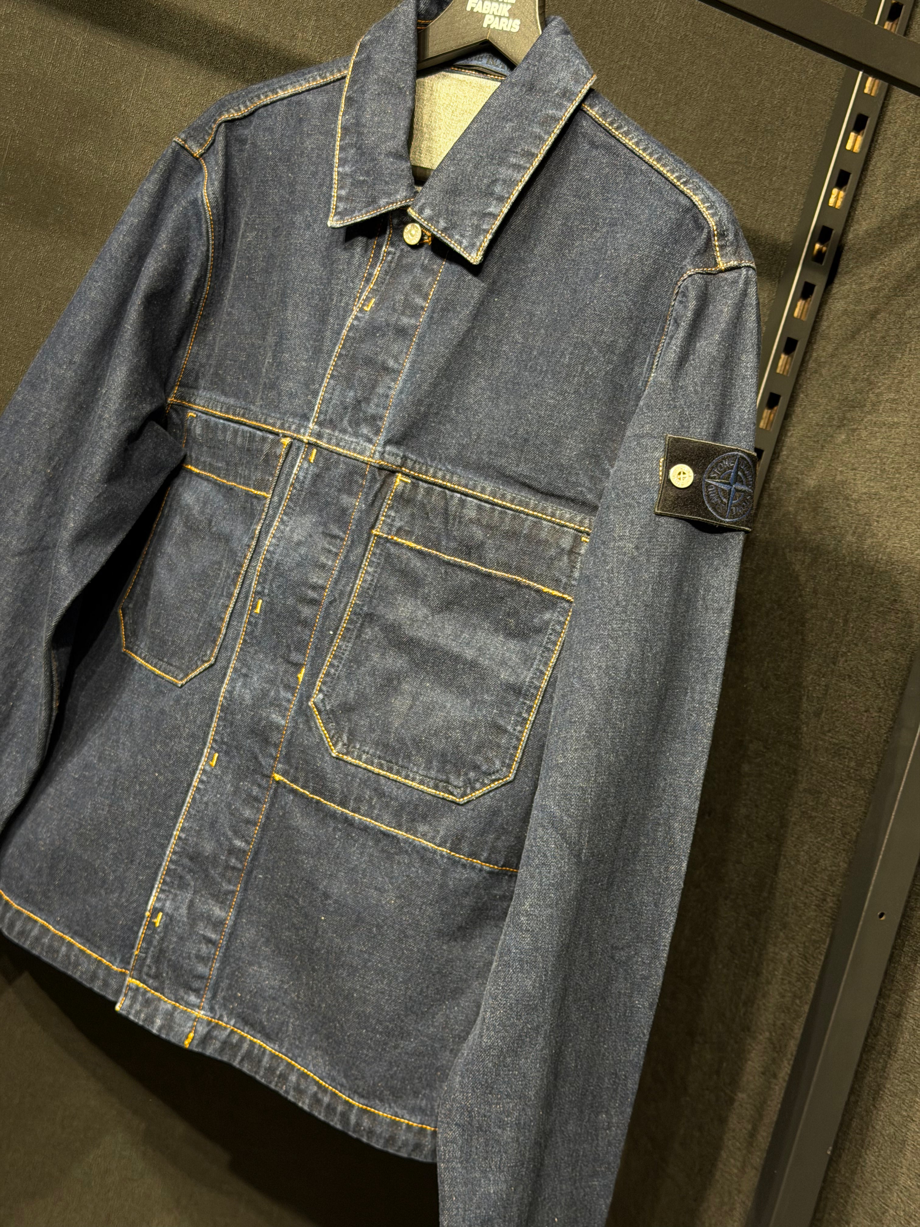 JACKET INDIGO DENIM-RINSED