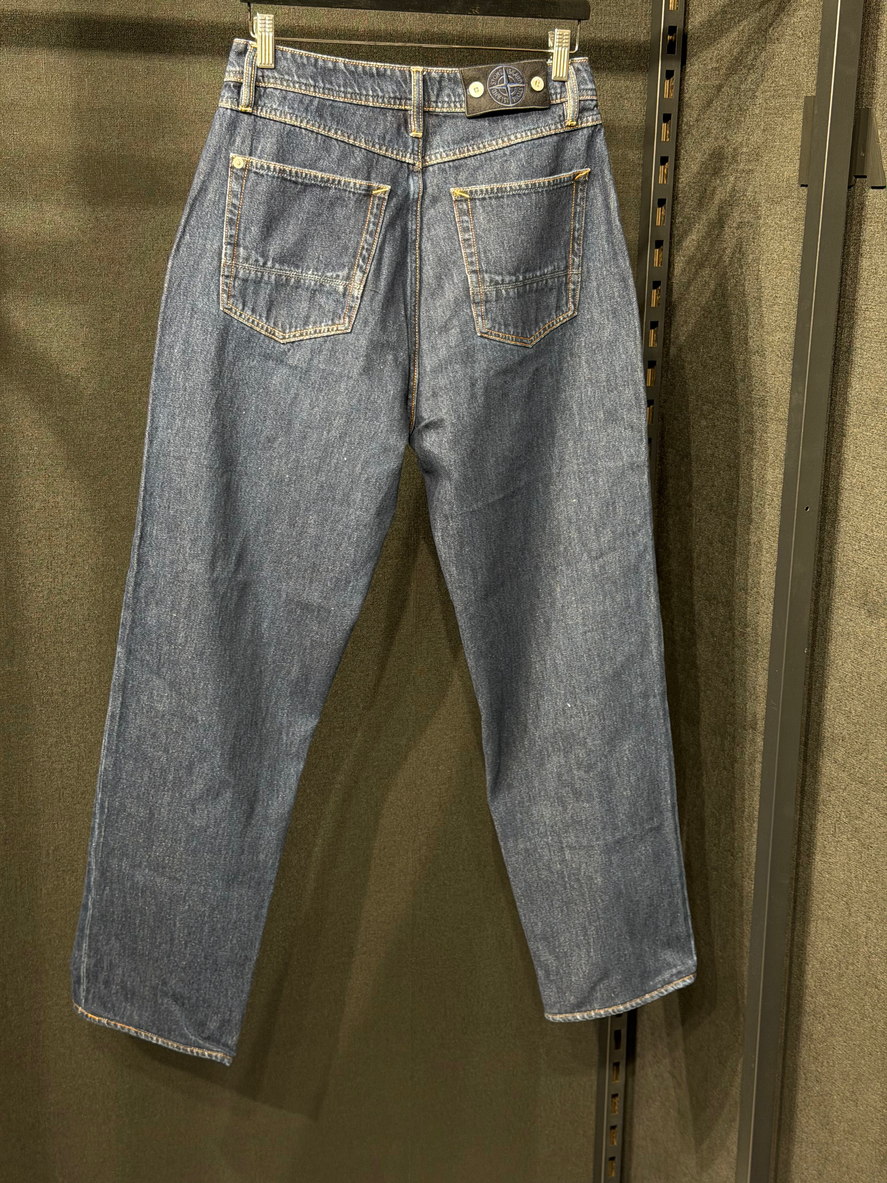JEANS INDIGO DENIM-RINSED