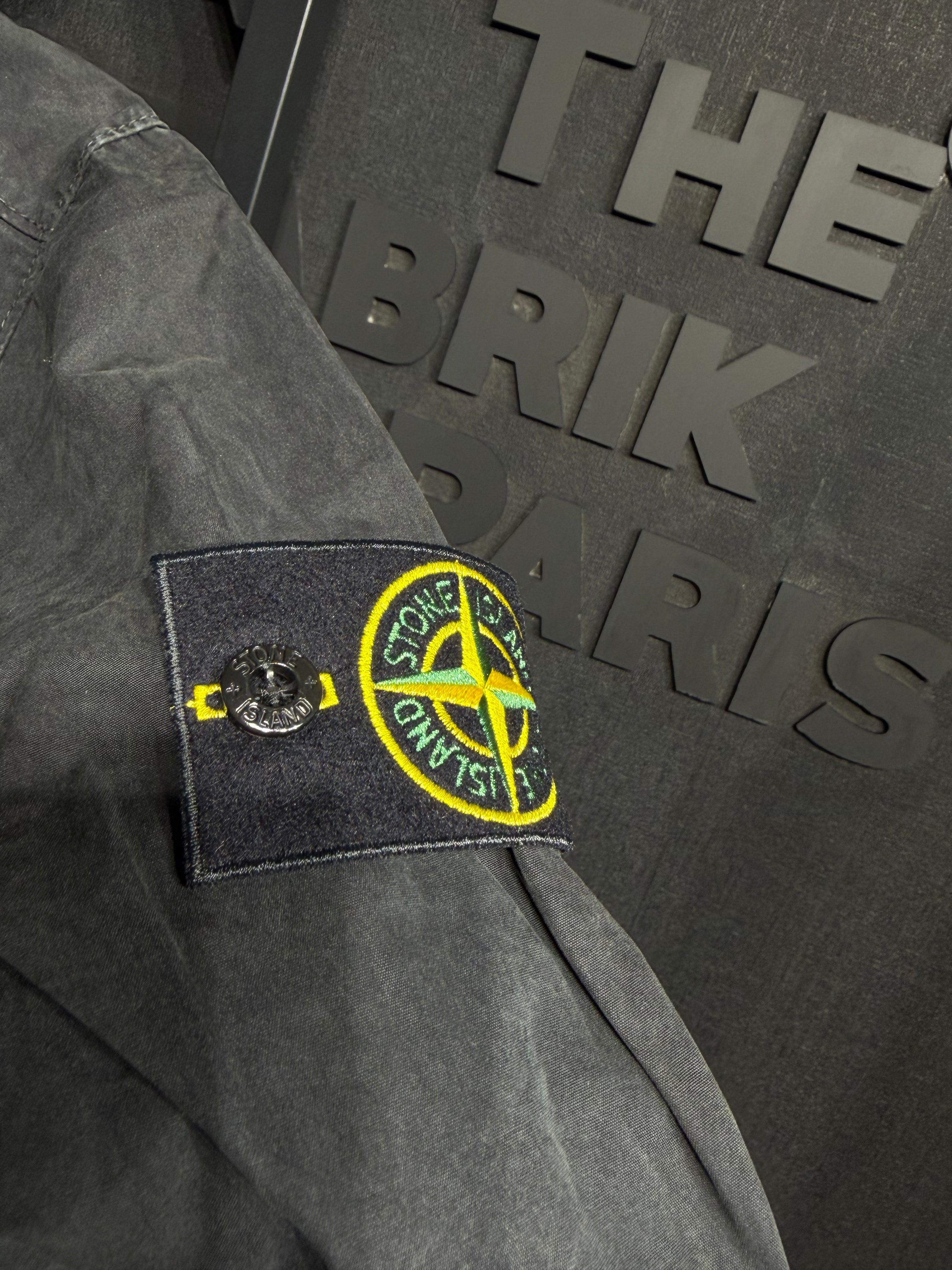 OVERSHIRT BRUSHED ORGANIC COTTON CANVAS 'OLD' EFFECT